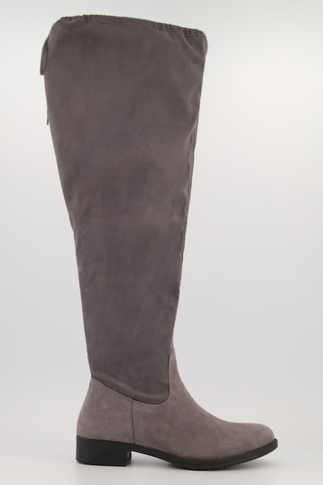 Overknee-Stiefel, Bindeband, Reißverschluss, Weite H