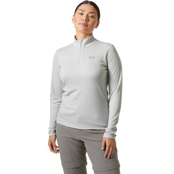 T-shirt thermique HELLY HANSEN W HH LIFA ACTIVE SOLEN 1/2 ZIP GREY FOG