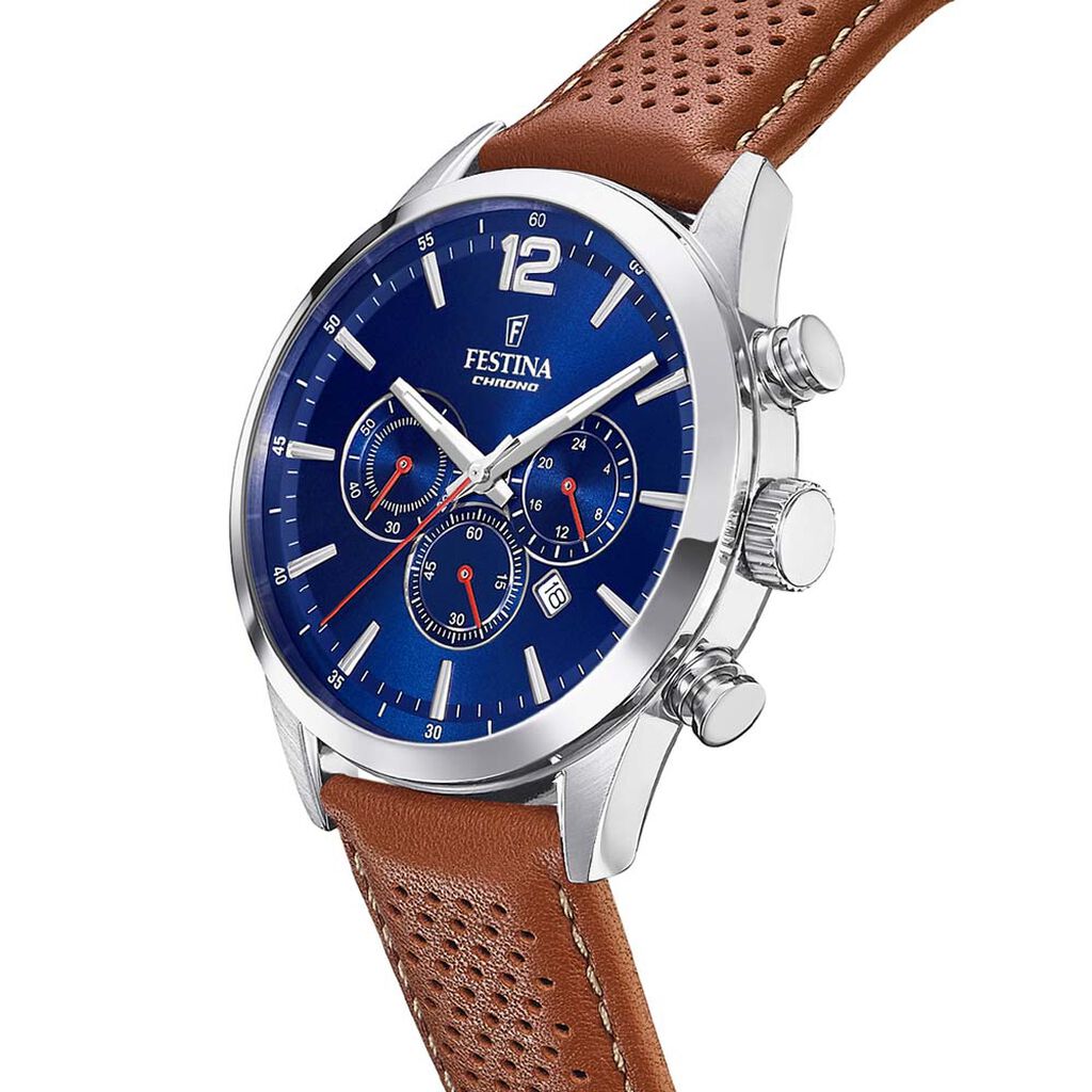 Montre Festina Timeless Chronograph Bleu