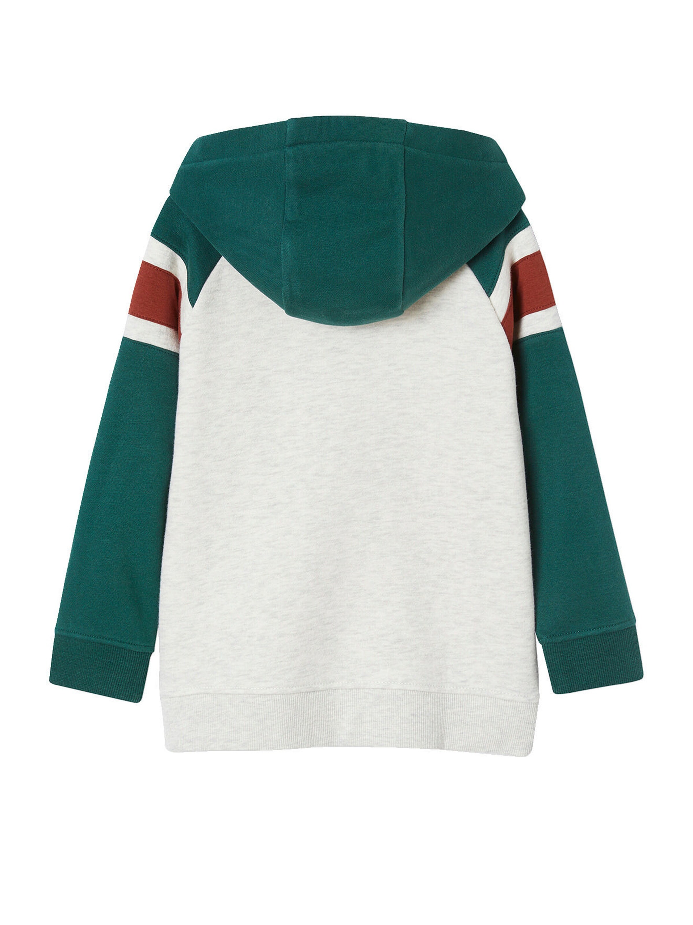 Vertbaudet Jungen Kapuzensweatshirt englischgrün