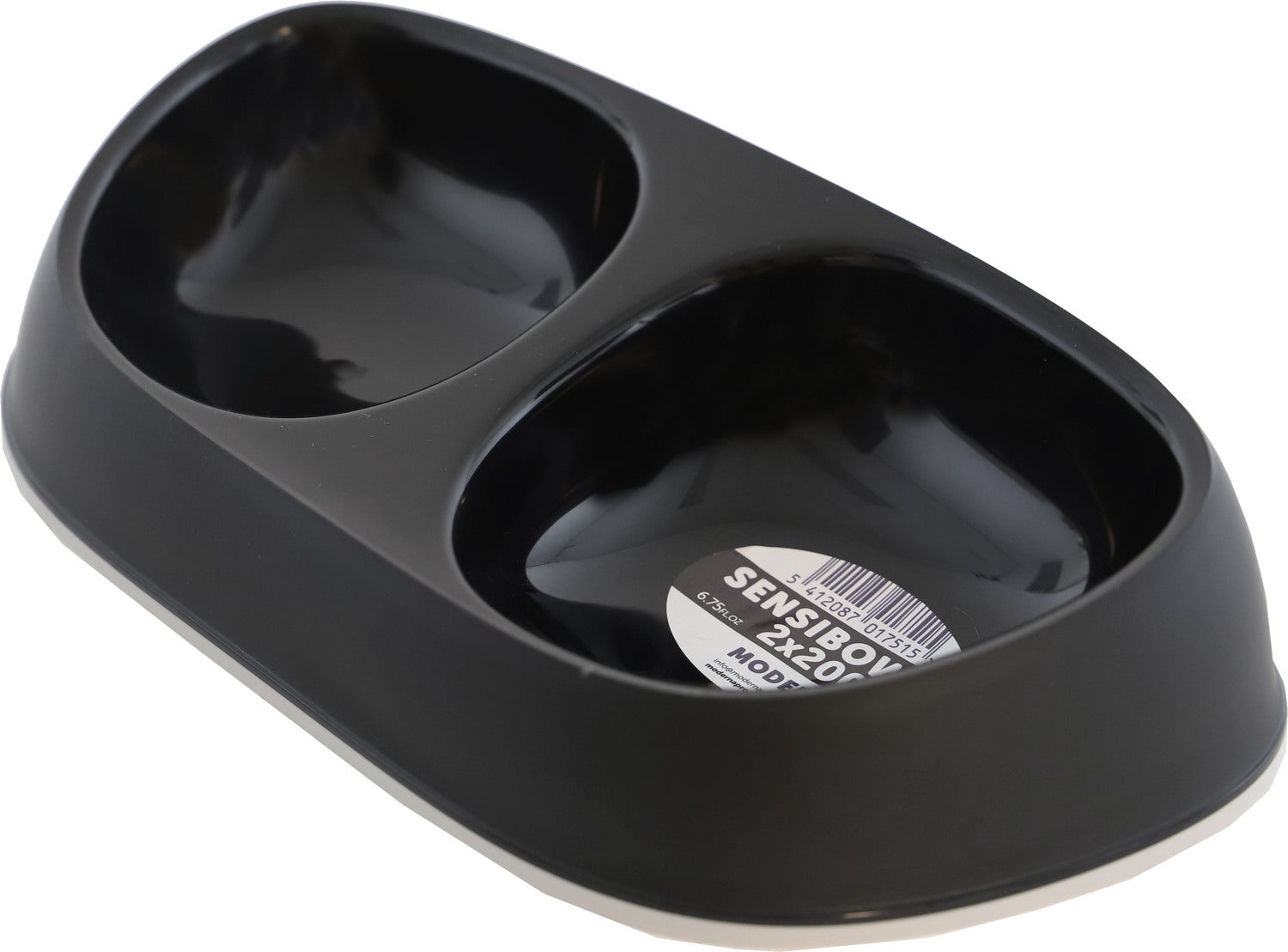 Moderna kattenvoer- en drinkbak Sensibowl zwart 400 ml