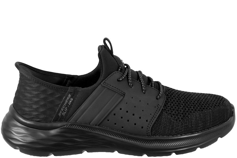 SKECHERS GARNER NEWICK BLACK SLIP-INS SNEAKER