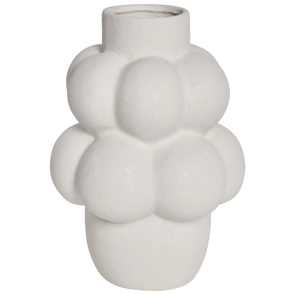 Beliani Vase VIMBA - Blanc Cassé