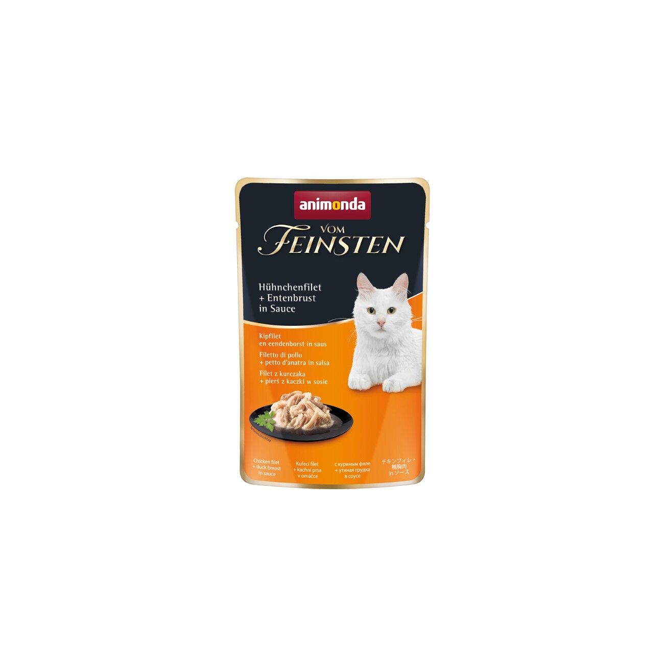 animonda Vom Feinsten 18x50g mit Hühnchenfilet und Entenbrust, in Sauce