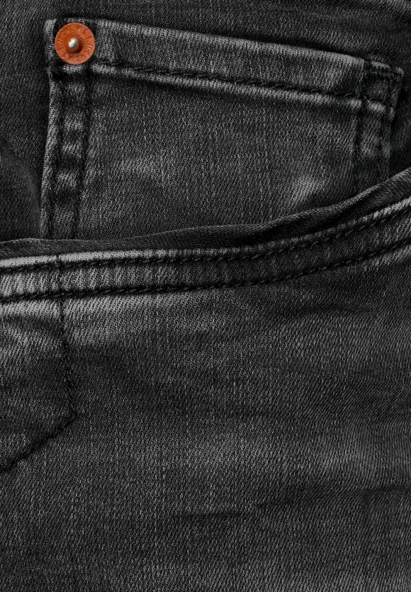 Regular Fit Jeans - black heavy random wash