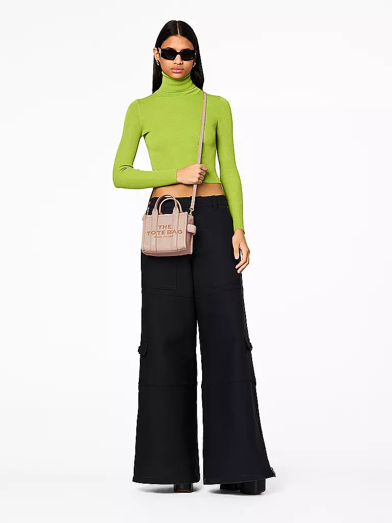 MARC JACOBS Ledertasche - Tote Bag THE MINI TOTE rosa