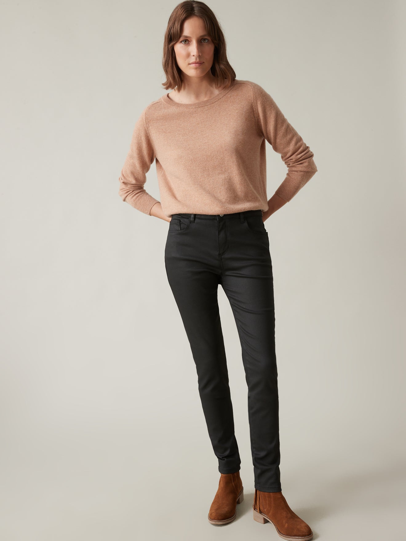 Jean slim enduit femme Mathilde
