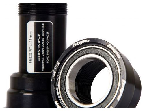 HOPE Boitier Press Fit 41mm 91mm Roulements Inox Noir