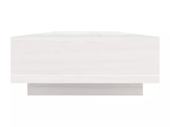 Support de moniteur Blanc 100x27x14 cm Bois de pin solide