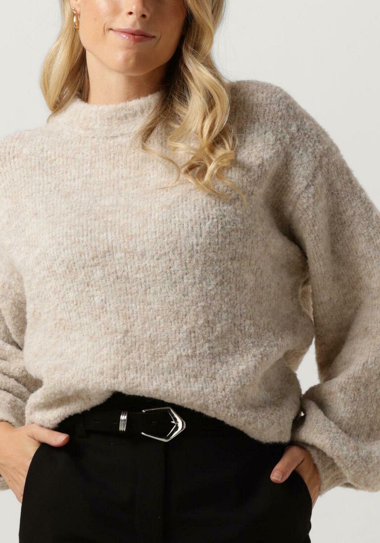 NOTRE-V beige notre-v trui nv-clarice boucle knit blouse