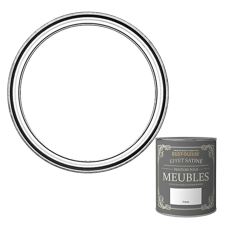 Peinture pour meubles Rust-Oleum coton effet poudré satin 125ml