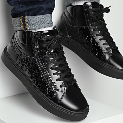Baskets Montantes High Top Lace Up Zip Mono 1276 Lux Mono