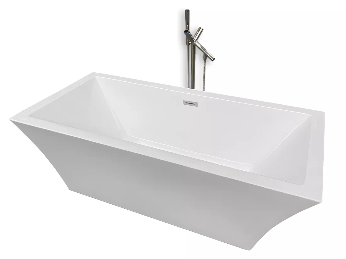 Baignoire ilôt 170 X 80 cm + Robinet Mitigeur Colonne – Heaven