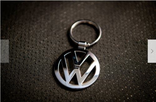 Vintage Keyring Metal Vw Volkswagon T4 T5 T2 GOLF CAMPERVAN PASSAT VW KEY RING