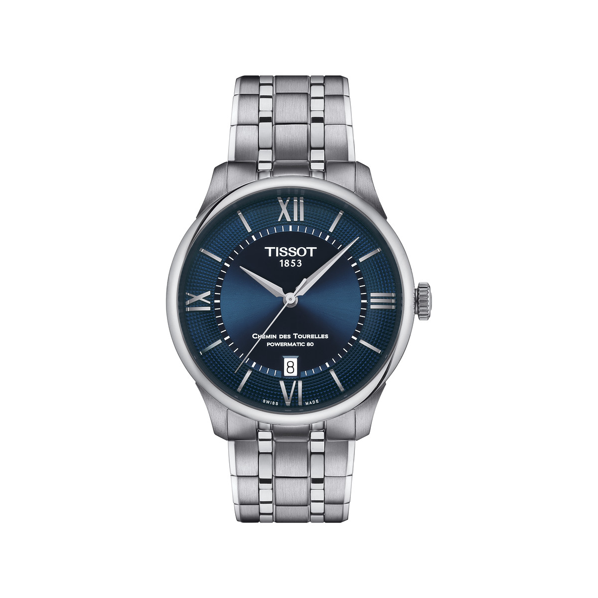 Montre TISSOT t-classic homme automatique bracelet acier gris