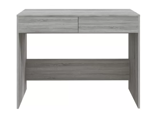 Bureau sonoma gris 101x50x76,5 cm bois d'ingénierie