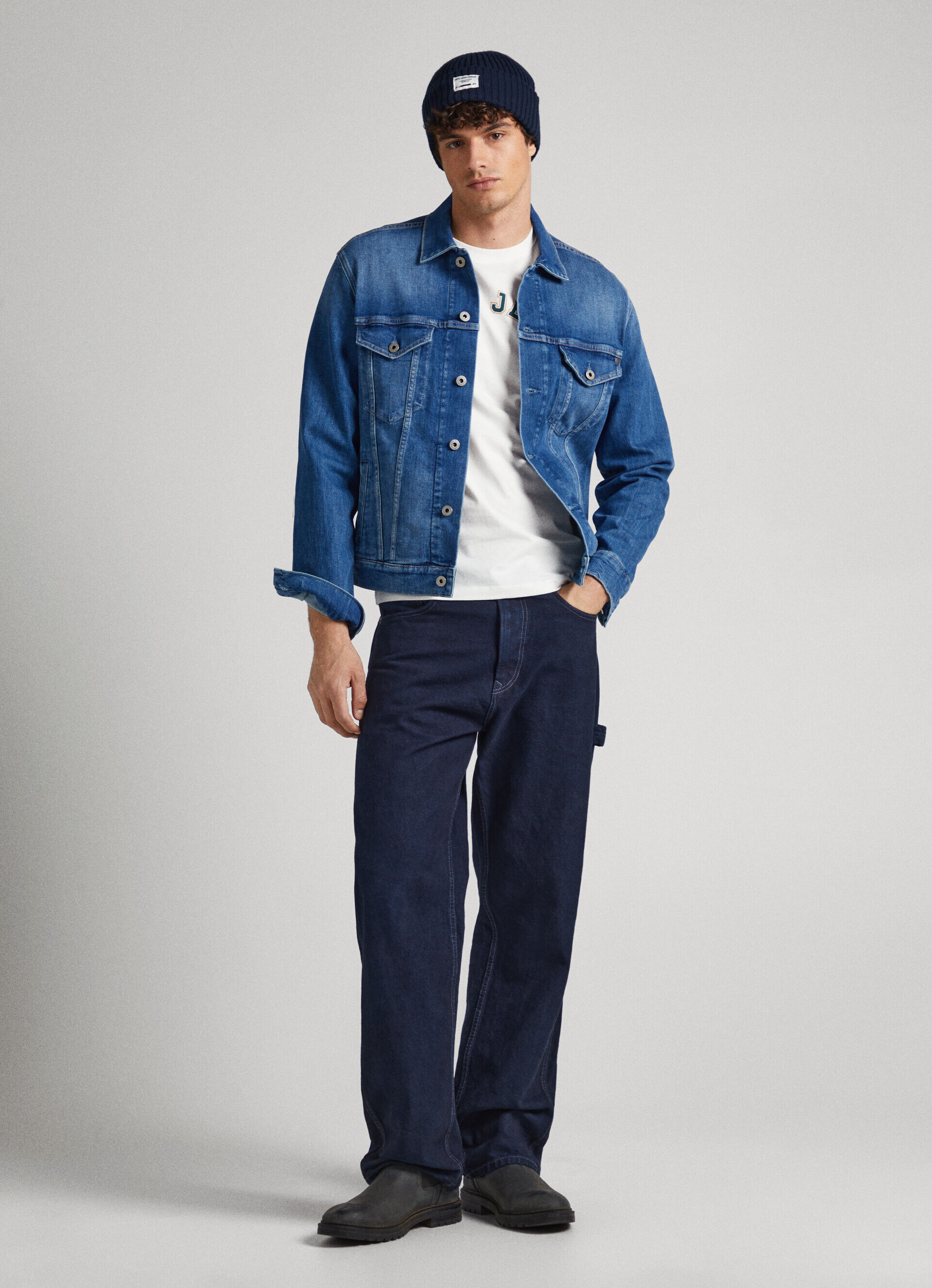 JAQUETA JEANS DE CORTE REGULAR - jeans