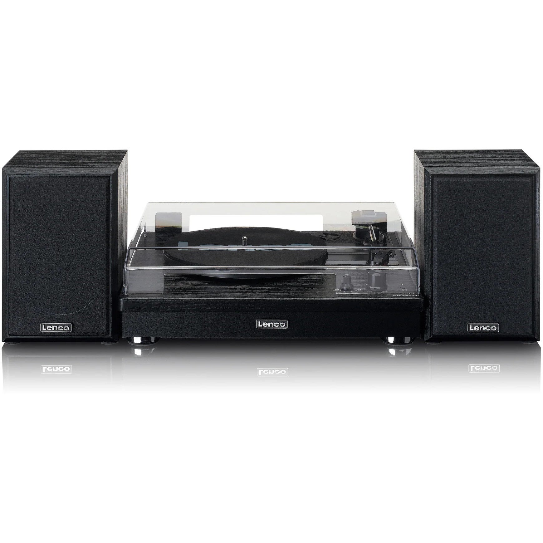 Lenco LS-101BK houten platenspeler met Bluetooth