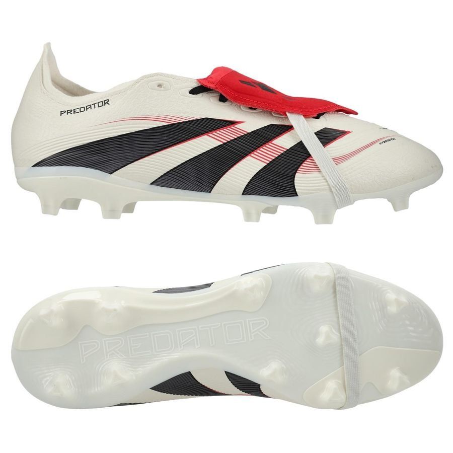 adidas Predator League Fold-over Tongue FG/AG Champagne - Blanc/Noir/Pure Ruby