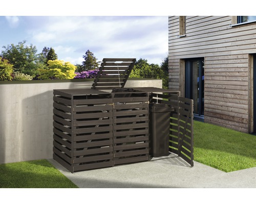 Weka vuilnisbak 219x92x122 cm antraciet