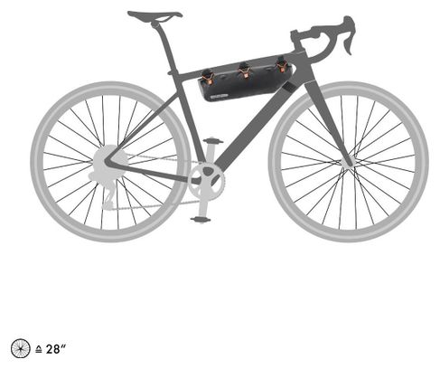 Sacoche de Cadre Ortlieb Frame-Pack RC Toptube 3L Noir