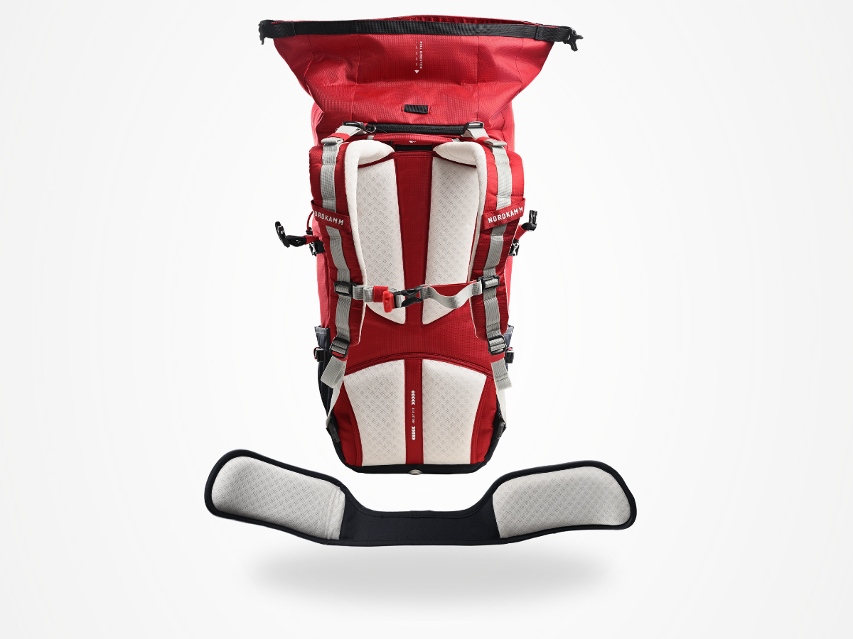Nordkamm Antares Alpine Rolltop 30 Liter rugzak - Red