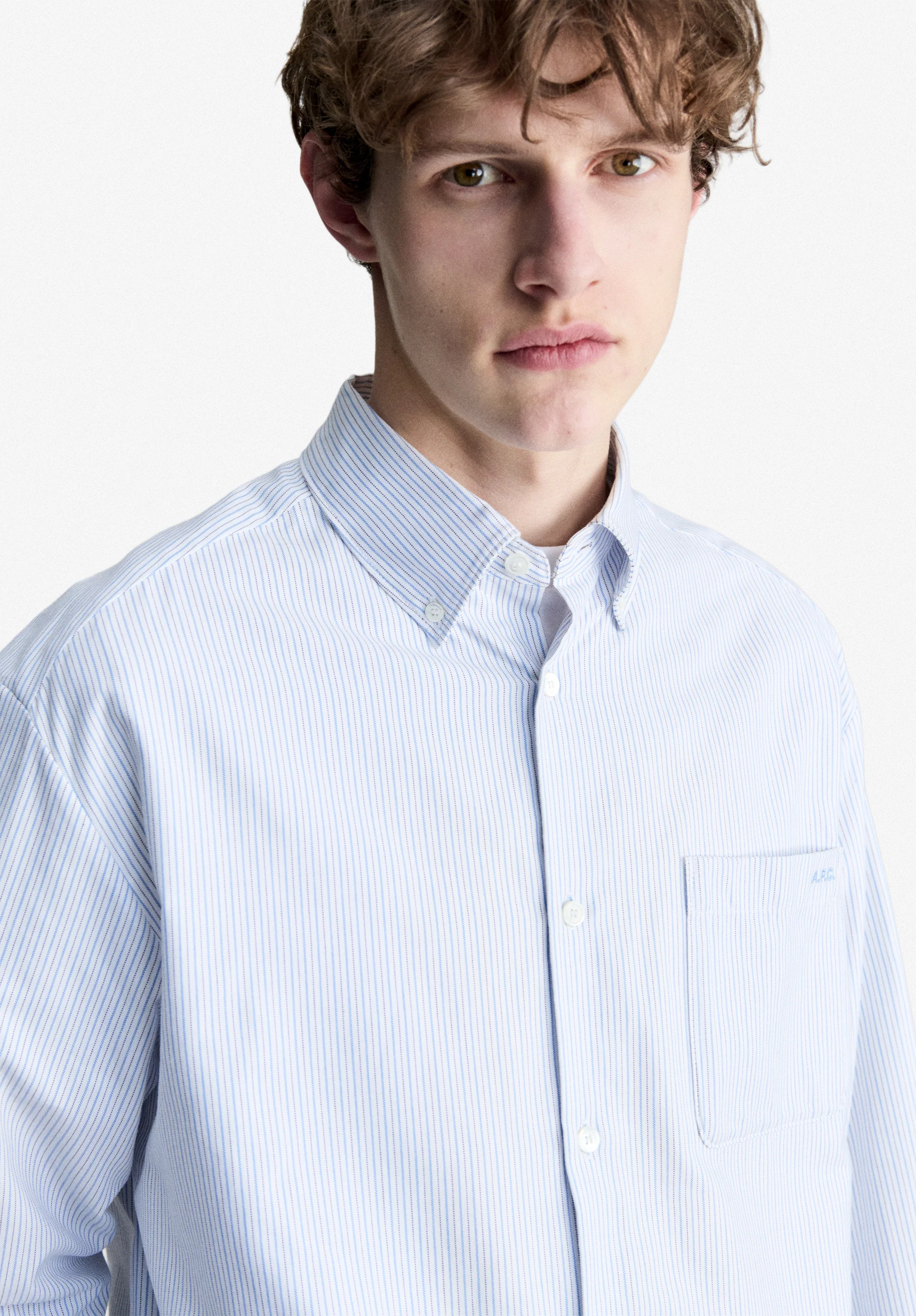 Chemise oxford bleue - Bleu