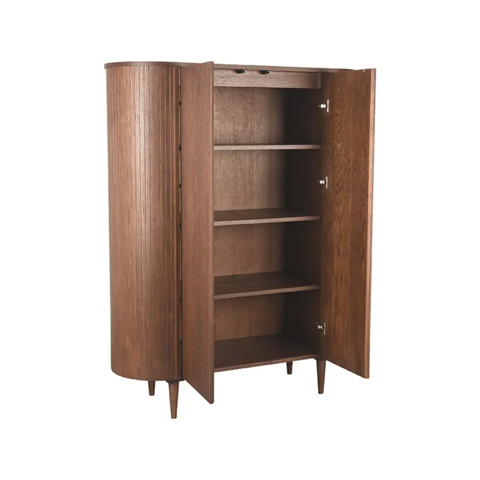 Label51 Wandkast Niko Walnoot Eikenhout 125x47x158cm