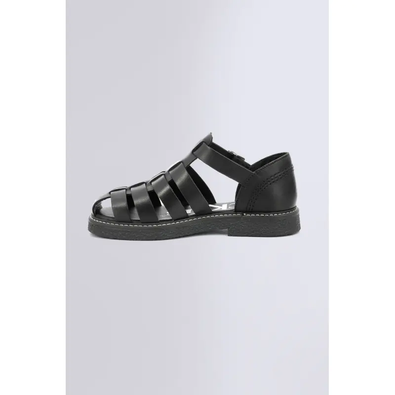 Kick lergo Noir SANDALES Cuir Femme