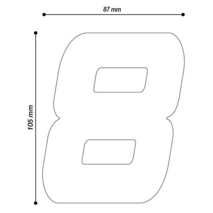 Plaques latérales Barracuda kit complet (support et Plaques numéro)