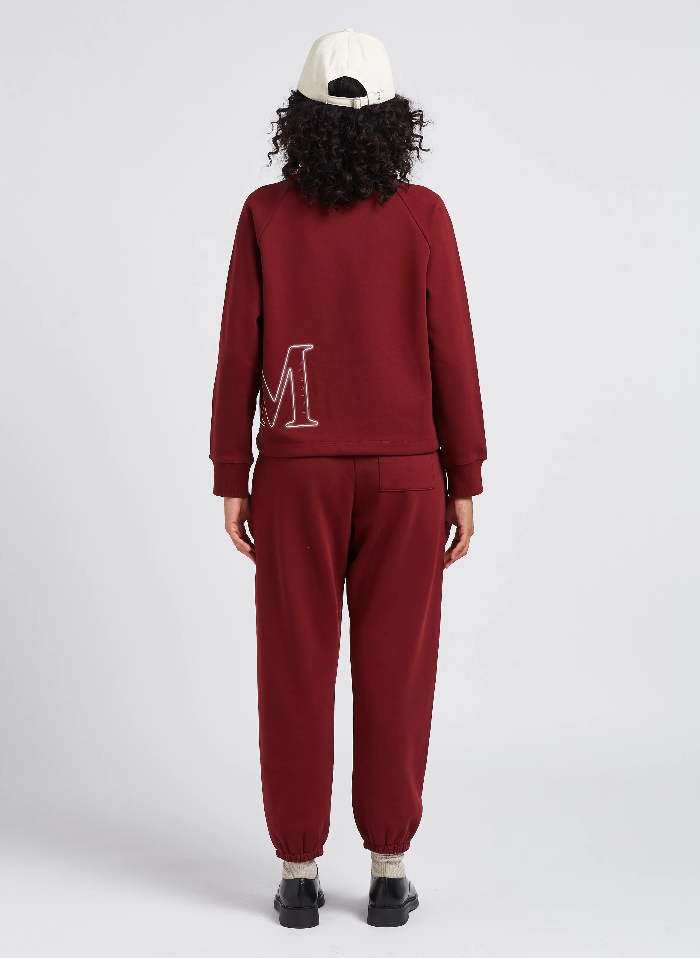 SASIA - Jogging en coton mélangé| Rouge