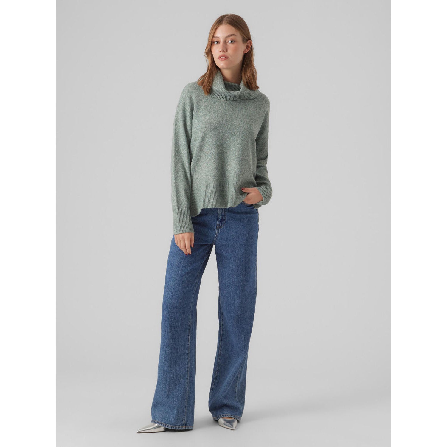 Vero Moda  Duffy Long Sleeve Cowlneck Blouse
