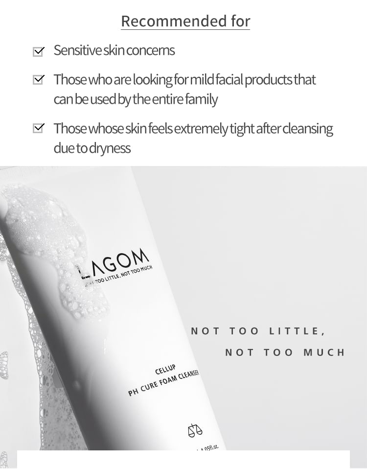 LAGOM - Cellup pH Cure Foam Cleanser Mini