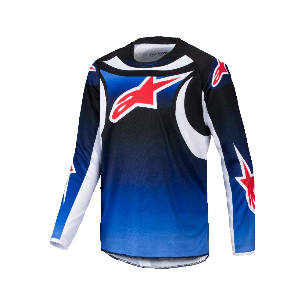 Alpinestars - Maillot enfant Youth Racer Wurx Bleu / Noir / Blanc / Rouge