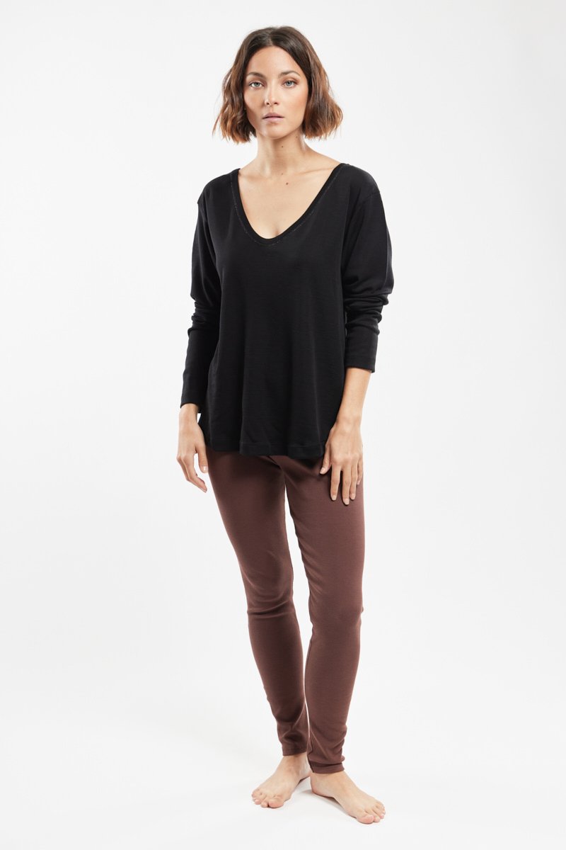 T-shirt manches longues - laine et lyocel