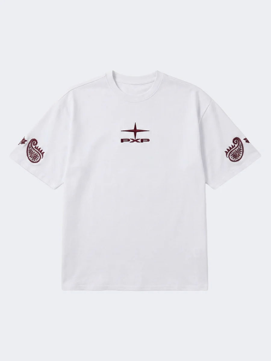 Project X Paris Embroidered T-Shirt Heren Wit
