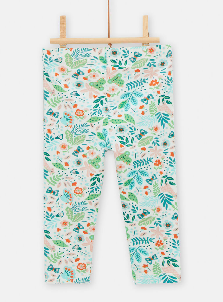 Legging à motif feuillage pour bébé fille