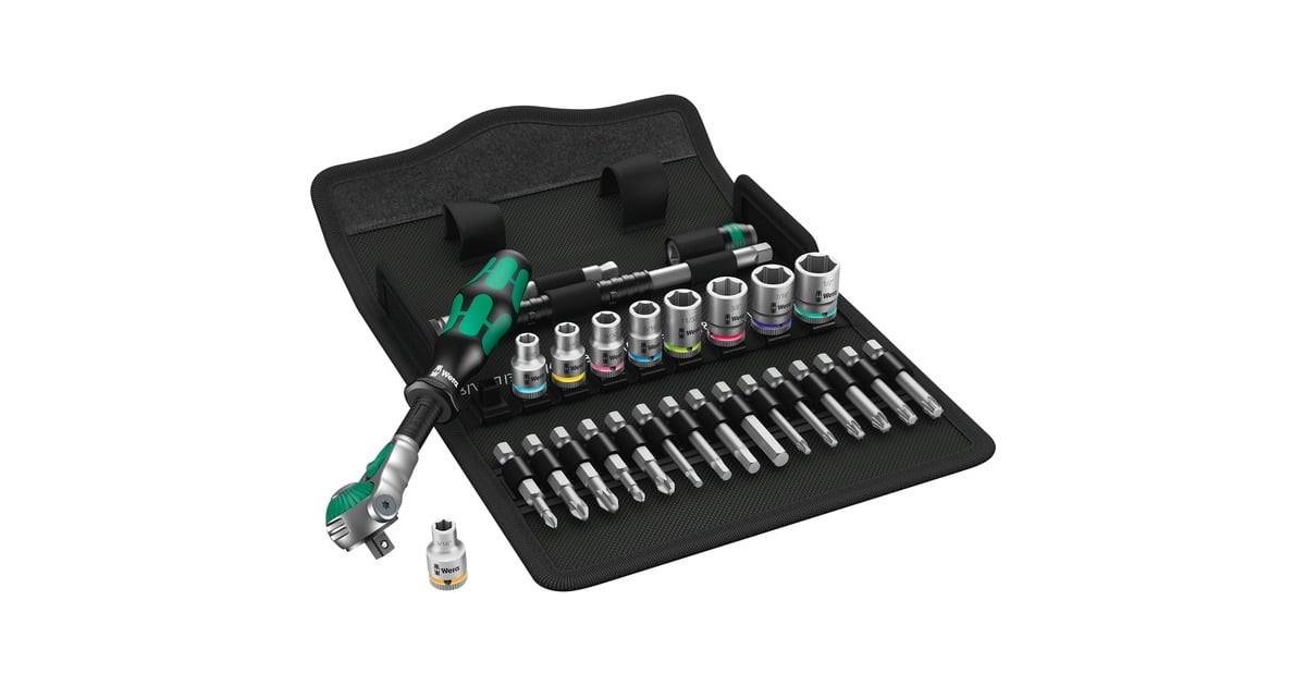 Wera8100 SA 9 Zyklop Speed-ratelset gereedschapsset  (Zwart/groen, 1/4