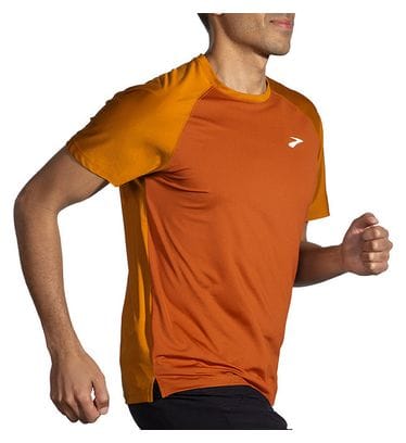 Maillot manches courtes Brooks Atmosphere 2.0 Marron Orange