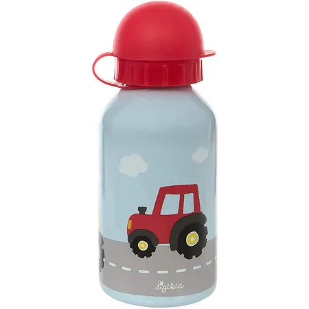 Sigikid Edelstahl Trinkflasche - 350 ml, Traktor bg