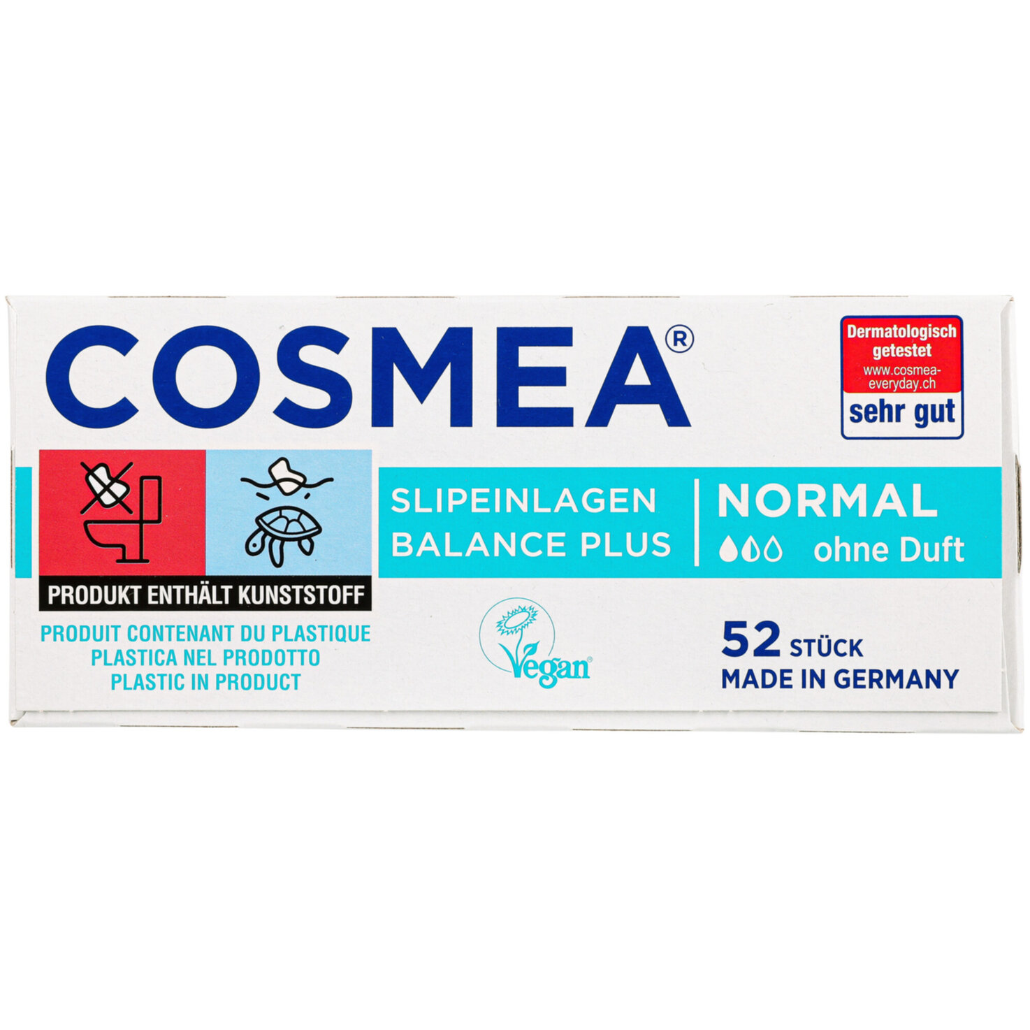 COSMEA Slipeinlagen Balance Normal 52 Stück