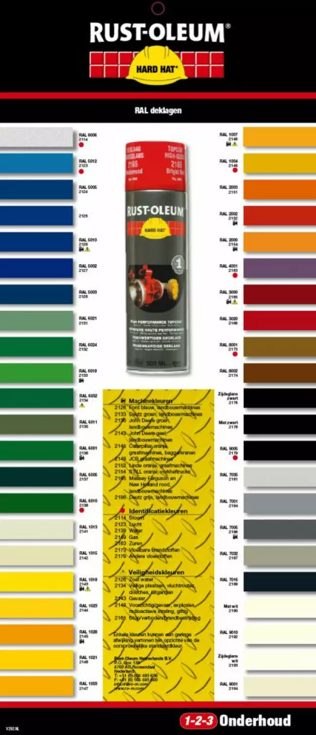 Rust-Oleum Hard Hat 2149 - RAL 1004 goudgeel - 0,5L