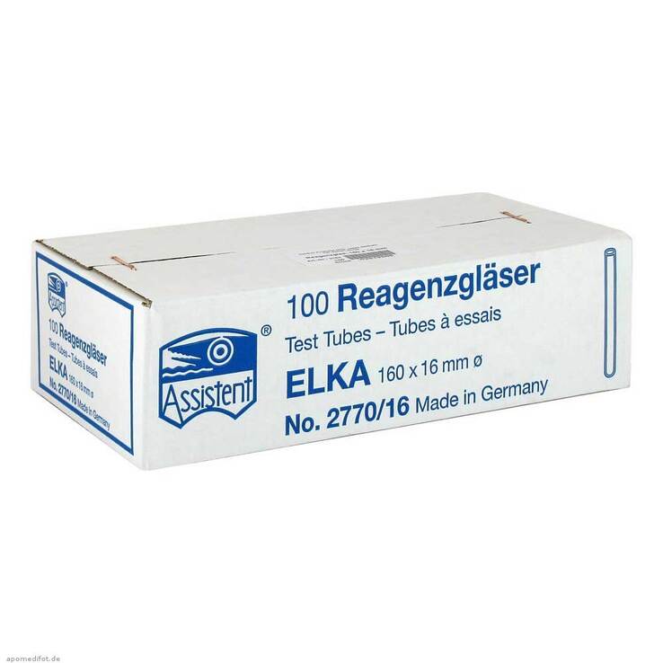 Reagenzglas 160x16mm, 100 St