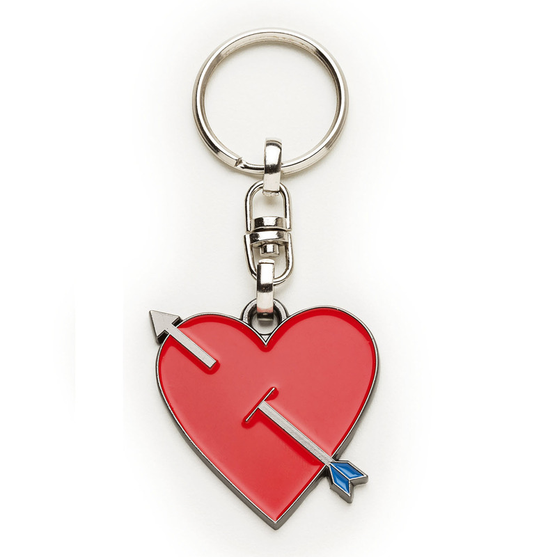 Silca Schlüsselanhänger Emoji Heart, rot