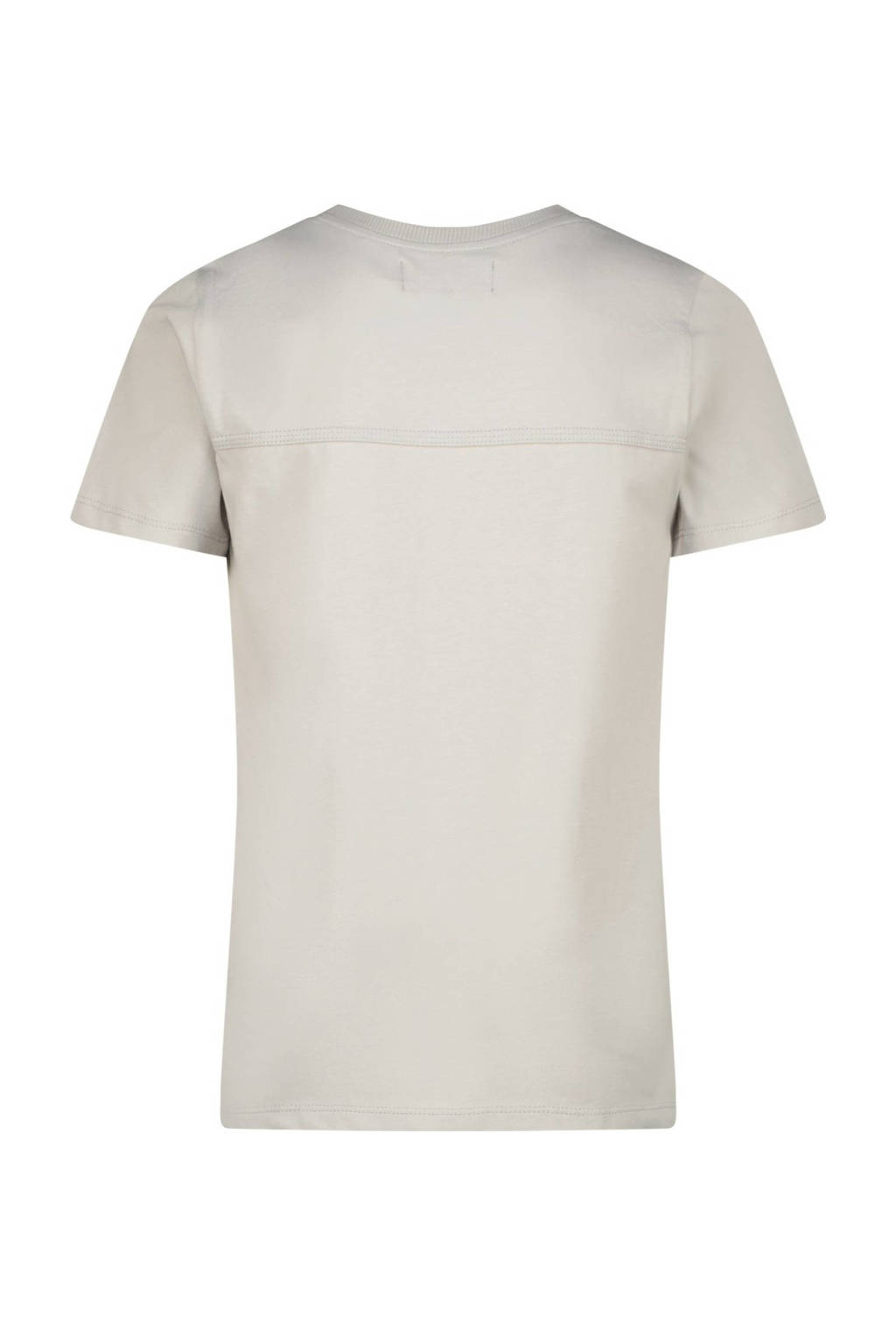 Raizzed T-shirt Abuja met printopdruk lichtgrijs