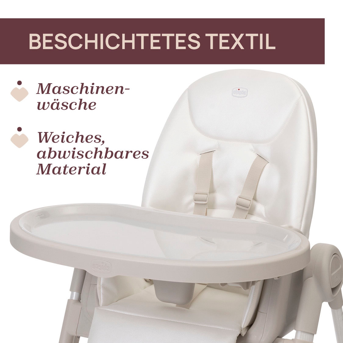 Chicco Hochstuhl »Polly Armonia Motherpearl« () mit Essbrett