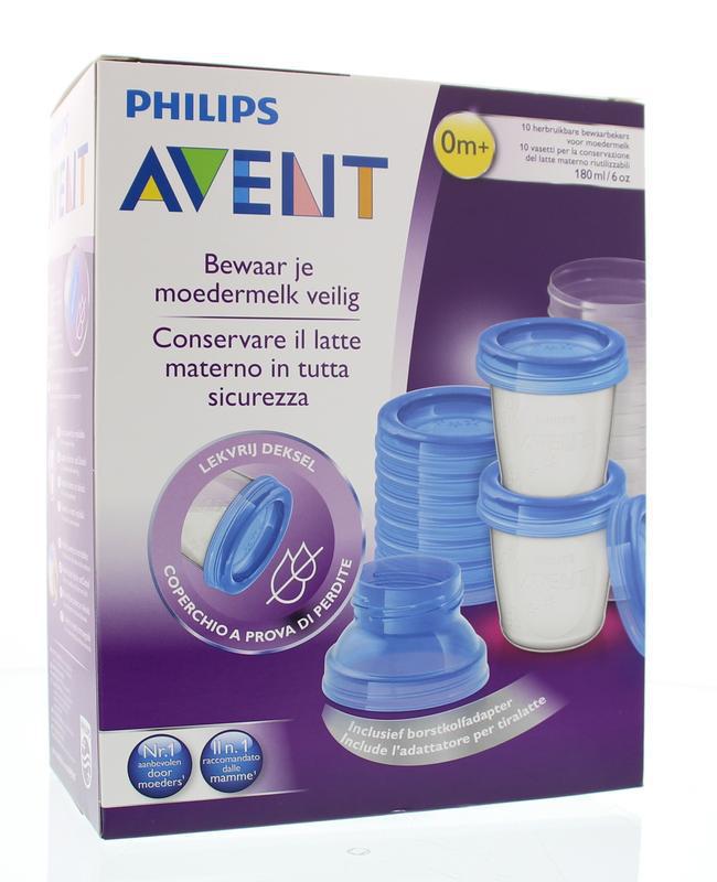 Avent Bewaarbekers Voor Moedermelk 1st