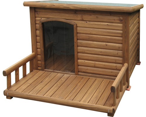 KERBL hondenhok met terras 113x81x83 cm