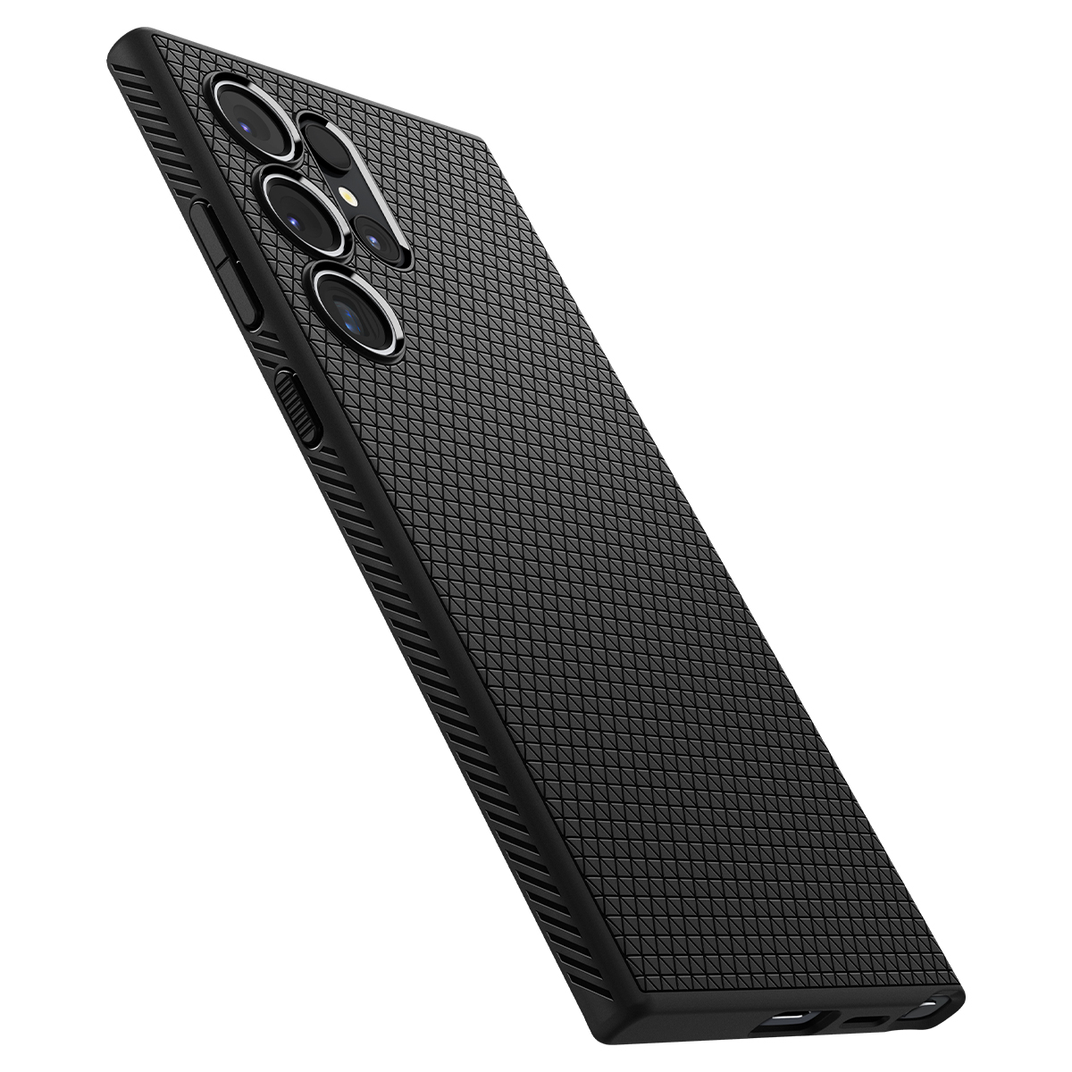 Samsung Galaxy S24 Ultra Liquid Air Case Gummi Hülle (ACS07287) - Schwarz (Matt)