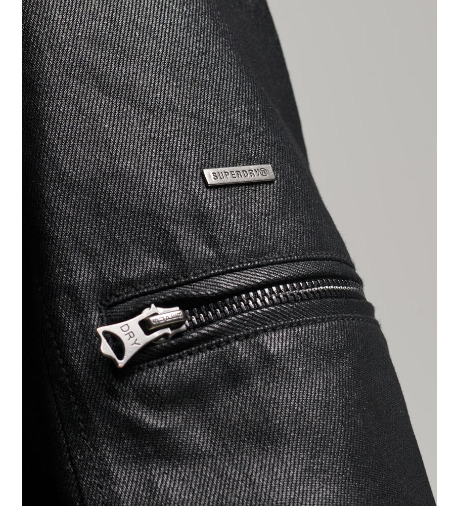 Jaqueta de motociclista Superdry Racer com forro, preta